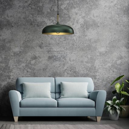 Brilagi - Suspension filaire ABRAHAM 1xE27/60W/230V d. 45 cm vert