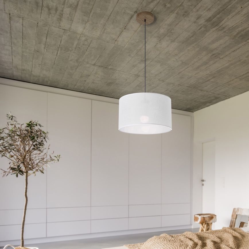 Brilagi - Suspension filaire ANTHONY 1xE27/60W/230V chêne noyer/blanc
