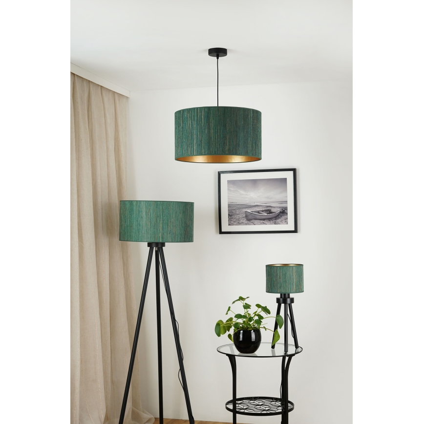 Brilagi - Suspension filaire BOSTON ROLLER 1xE27/15W/230V d. 45 cm paille vert/doré