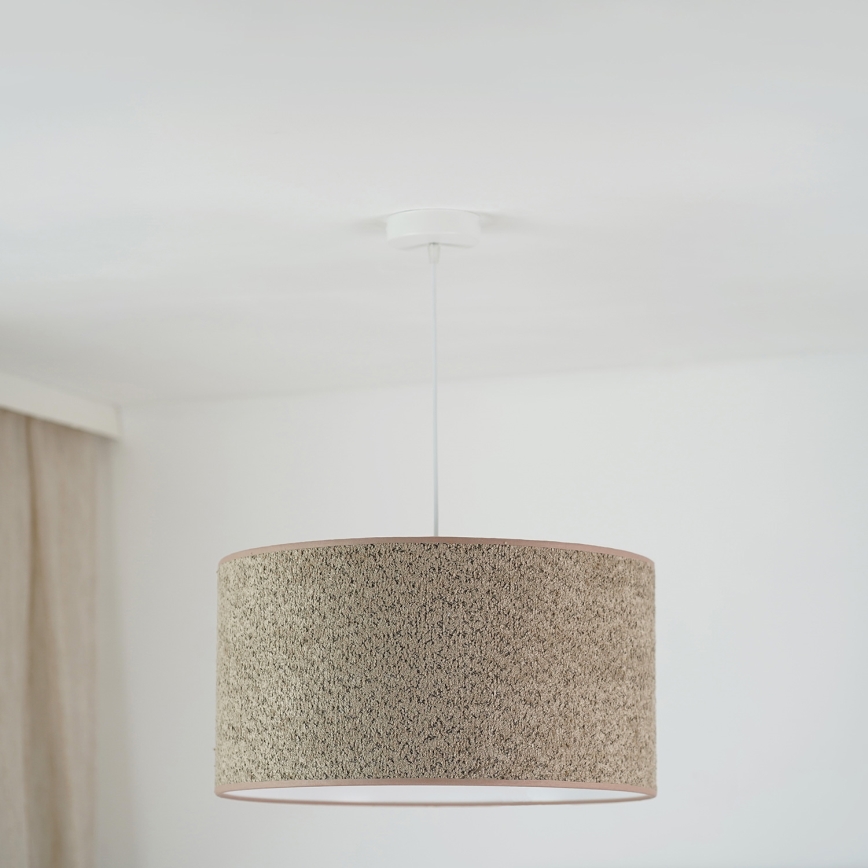 Brilagi - Suspension filaire BOUCLE ROLLER 1xE27/15W/230V d. 50 cm marron