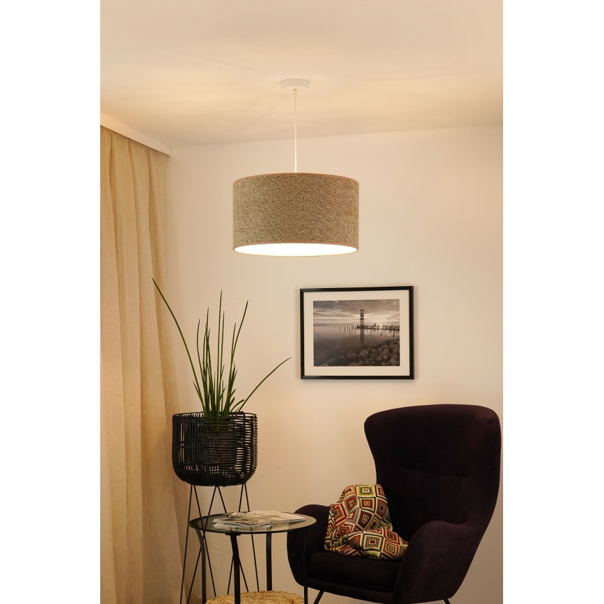 Brilagi - Suspension filaire BOUCLE ROLLER 1xE27/15W/230V d. 50 cm marron