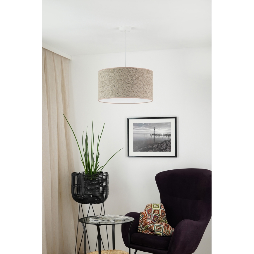 Brilagi - Suspension filaire BOUCLE ROLLER 1xE27/15W/230V d. 50 cm marron