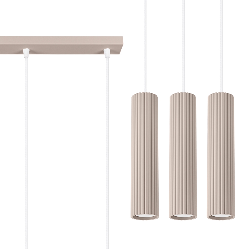 Brilagi - Suspension filaire CRESTO 3xGU10/10W/230V taupe