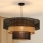 Brilagi - Suspension filaire DAKOTA LUNETA 1xE27/15W/230V d. 60 cm noir/rotin