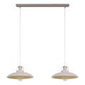 Brilagi - Suspension filaire FLAMENGO 2xE27/60W/230V beige