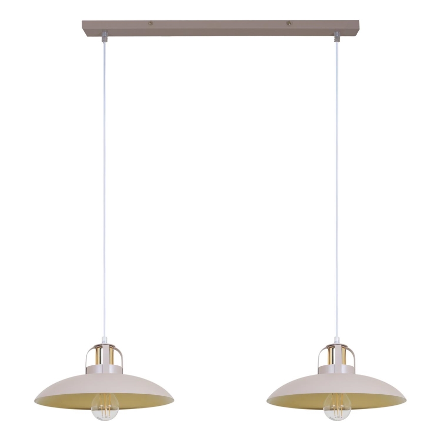Brilagi - Suspension filaire FLAMENGO 2xE27/60W/230V beige