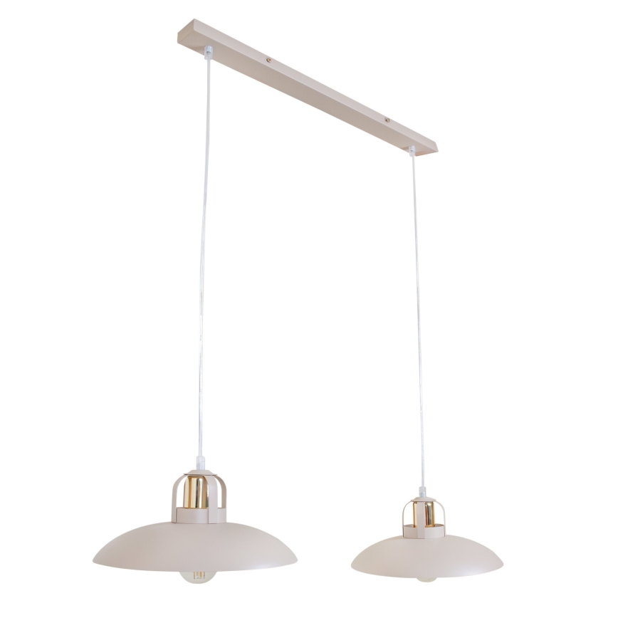 Brilagi - Suspension filaire FLAMENGO 2xE27/60W/230V beige