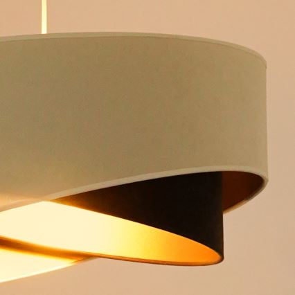 Brilagi - Suspension filaire LED LYRA 1xE27/15W/230V crème/noir/doré