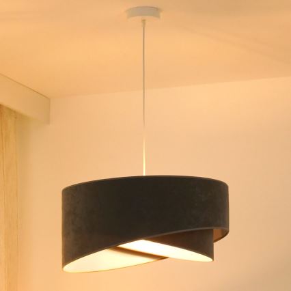 Brilagi - Suspension filaire LED LYRA 1xE27/15W/230V gris/blanc