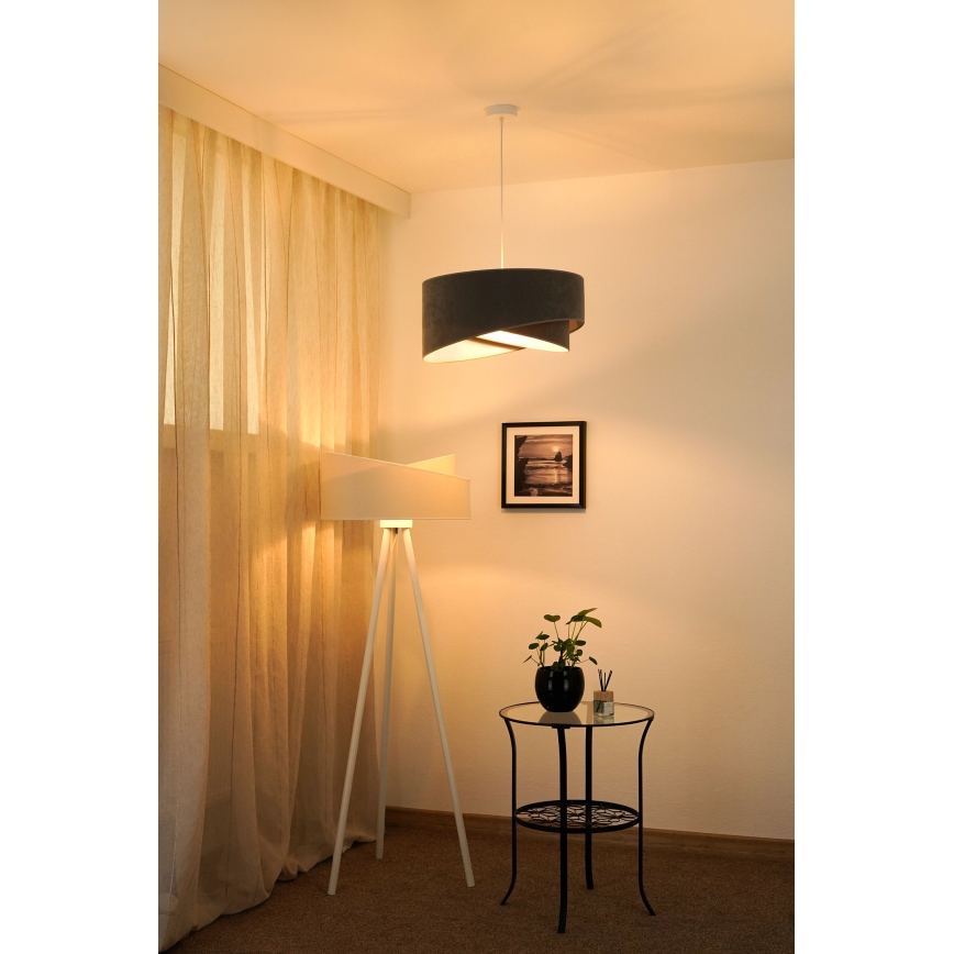 Brilagi - Suspension filaire LED LYRA 1xE27/15W/230V gris/blanc