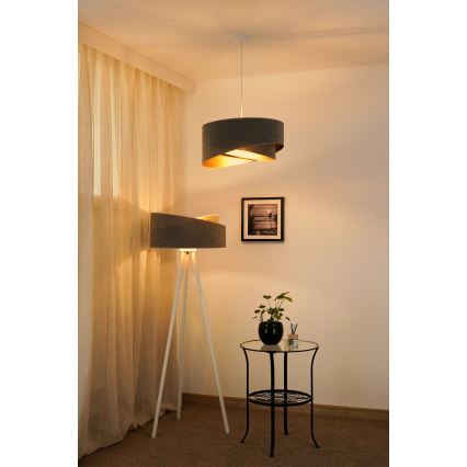 Brilagi - Suspension filaire LED LYRA 1xE27/15W/230V gris/doré