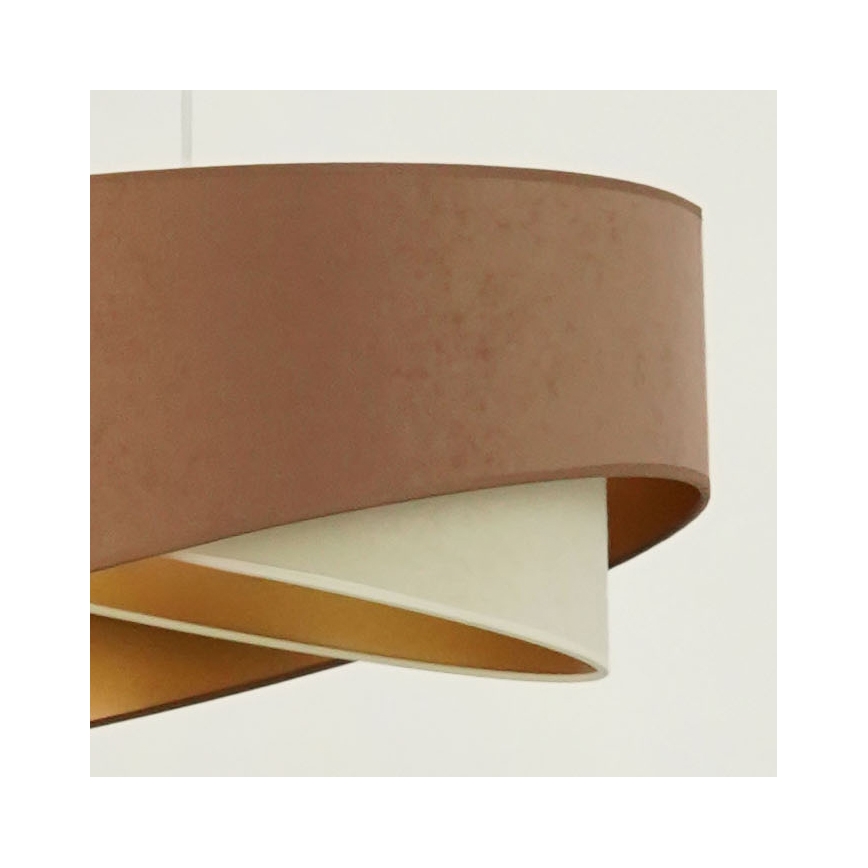 Brilagi - Suspension filaire LED LYRA 1xE27/15W/230V marron/crème/doré