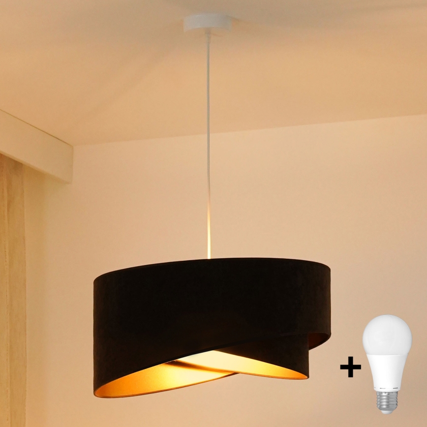 Brilagi - Suspension filaire LED LYRA 1xE27/15W/230V marron foncé/doré