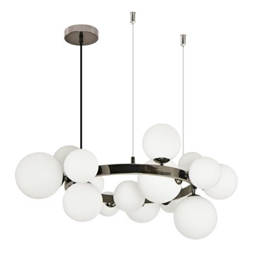 Brilagi - Suspension filaire LED MILLA 15xG9/3W/230V chrome brillant/blanc