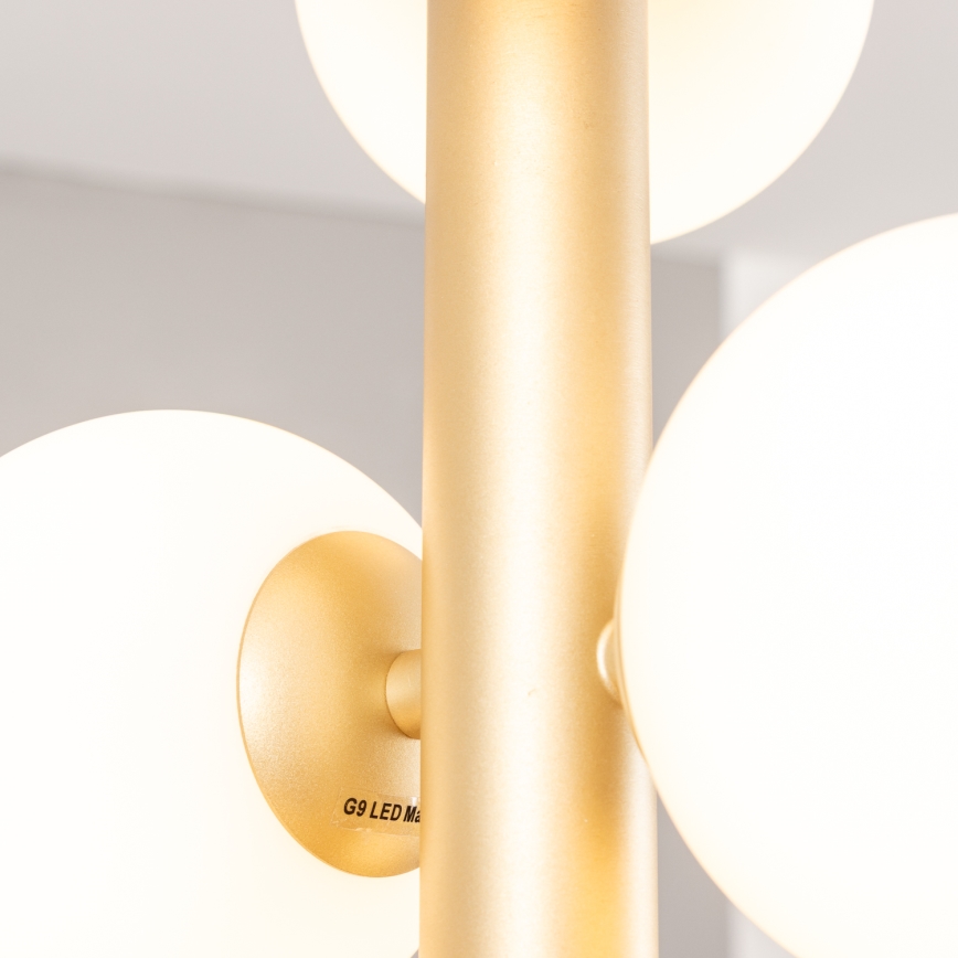 Brilagi - Suspension filaire LED MILLA 6xG9/3W/230V doré/blanc