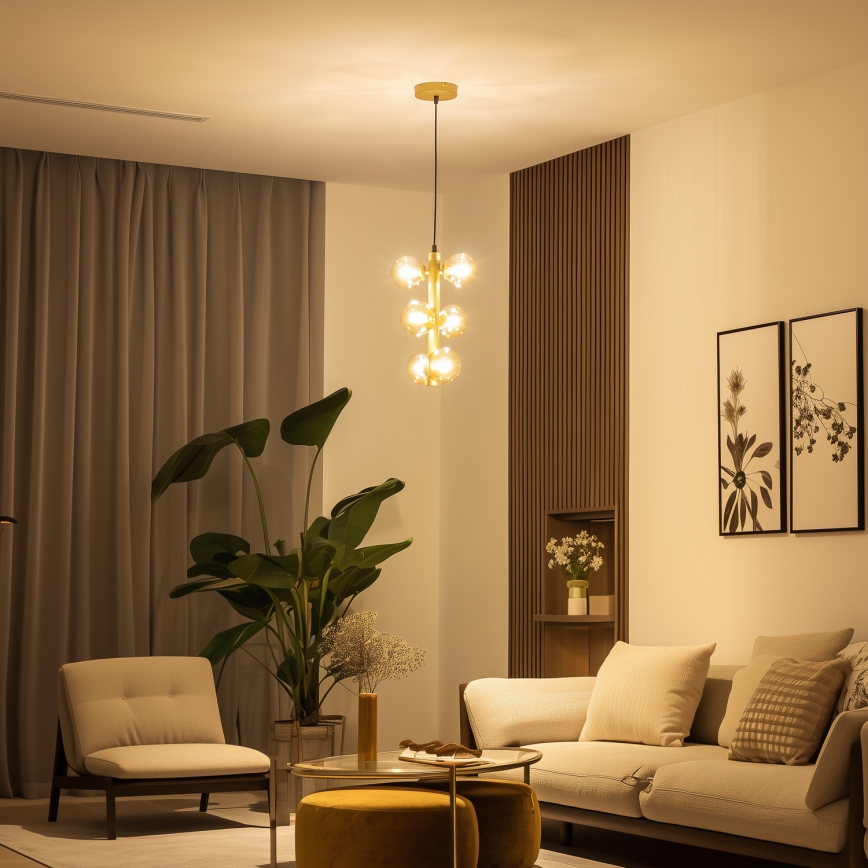 Brilagi - Suspension filaire LED MILLA 6xG9/3W/230V doré