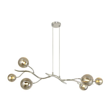 Brilagi - Suspension filaire LED MISTEL 6xG9/3W/230V chrome brillant/fumé