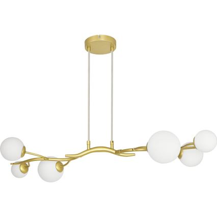 Brilagi - Suspension filaire LED MISTEL 6xG9/3W/230V doré/blanc