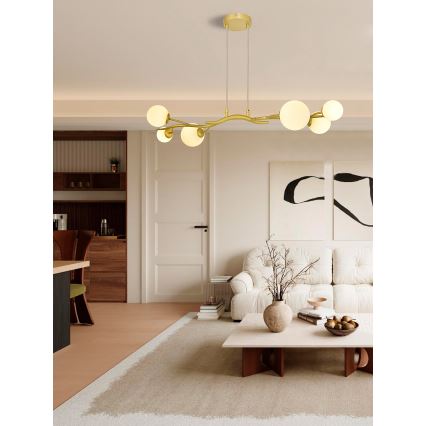 Brilagi - Suspension filaire LED MISTEL 6xG9/3W/230V doré/blanc