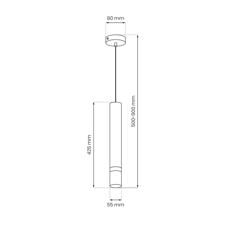 Brilagi - Suspension filaire POKER 1xGU10/25W/230V beige/doré
