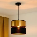 BRILAGI - Suspension filaire ROYAL 1xE27/15W/230V d. 25 cm noir/doré