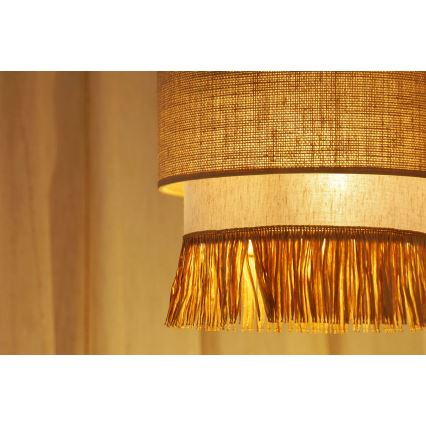 Brilagi - Suspension filaire WINNETOU BOHO 1xE27/15W/230V d. 25 cm marron/crème