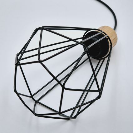 Brilagi - Suspension filaire WOODY BASKET 3xE27/60W/230V chêne
