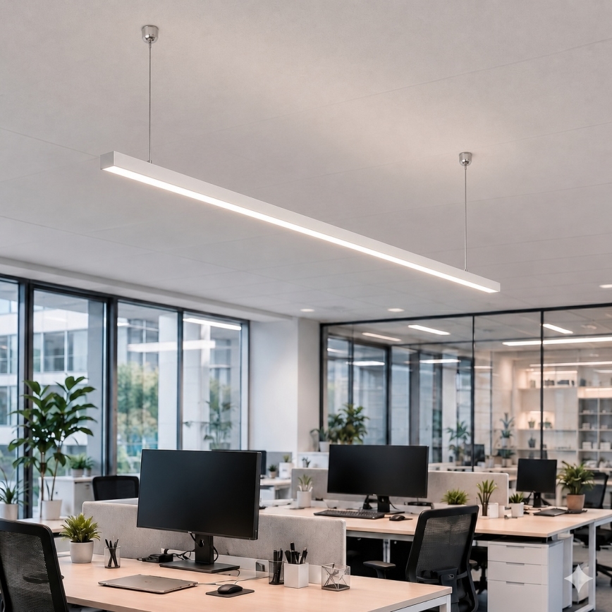 Brilagi - Suspension LED FULLDAY LED/30/40/50W/230V 2700/4000/6000K 150 cm blanche