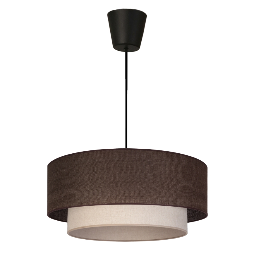 Brilagi - Suspension LED à câble BOHO ECO 1xE27/10W/230V Ø 40 cm brun/crème