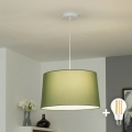 Brilagi - Suspension LED à câble CERIA, 1× E27/40W/230V, Ø 45 cm, vert