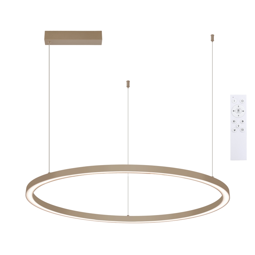 Brilagi - Suspension LED dimmable sur câble PORTOFINO LED/60W/230V 3000-6000K Ø 80 cm beige + télécommande