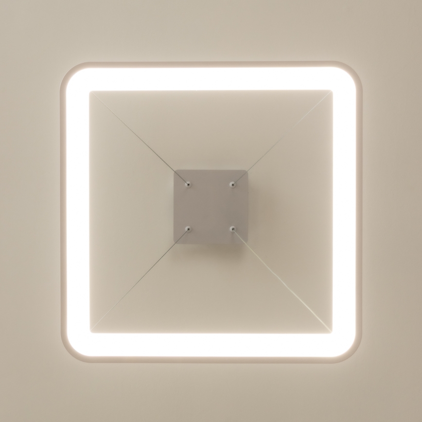 Brilagi - Suspension LED dimmable sur câble FALCON SLIM LED/50W/230V 3000-6500K 50x50 cm blanche + télécommande