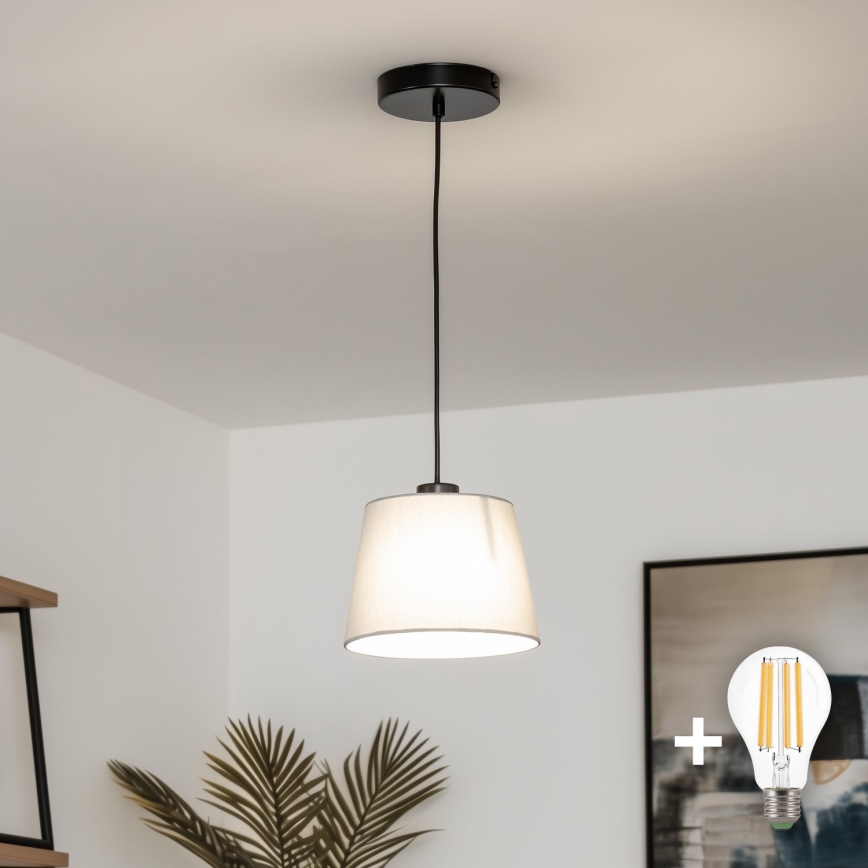 Brilagi - Suspension LED CERIA sur câble 1xE27/40W/230V Ø 20,5 cm gris