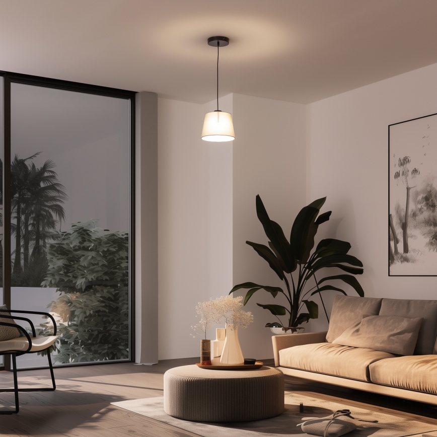 Brilagi - Suspension LED CERIA sur câble 1xE27/40W/230V Ø 20,5 cm gris