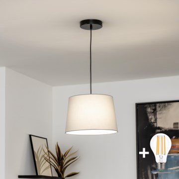 Brilagi - Suspension LED CERIA sur câble 1xE27/40W/230V Ø 30 cm gris
