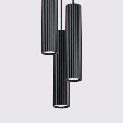 Brilagi - Suspension LED CRESTO sur câble, 3x GU10/10W/230V, noir