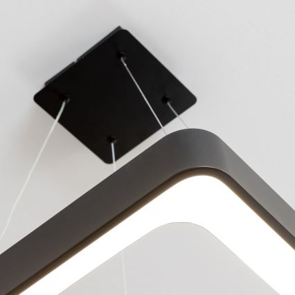 Brilagi - Suspension LED dimmable sur câble FALCON II LED/80W/230V 3000-6500K 40x40 cm noir avec télécommande