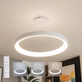 Brilagi - Suspension LED dimmable sur câble FALCON II LED/108W/230V 3000-6500K Ø 80 cm blanc + télécommande
