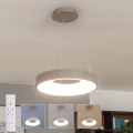 BRILAGI - suspension LED dimmable sur câble FALCON II LED/67W/230V 3000-6500K Ø 40 cm beige + télécommande