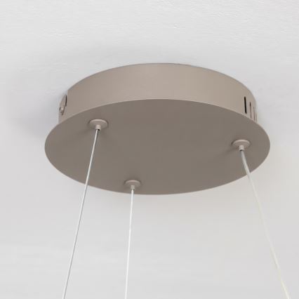 BRILAGI - suspension LED dimmable sur câble FALCON II LED/67W/230V 3000-6500K Ø 40 cm beige + télécommande