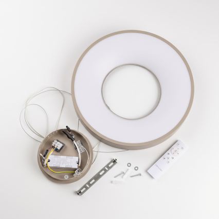 BRILAGI - suspension LED dimmable sur câble FALCON II LED/67W/230V 3000-6500K Ø 40 cm beige + télécommande