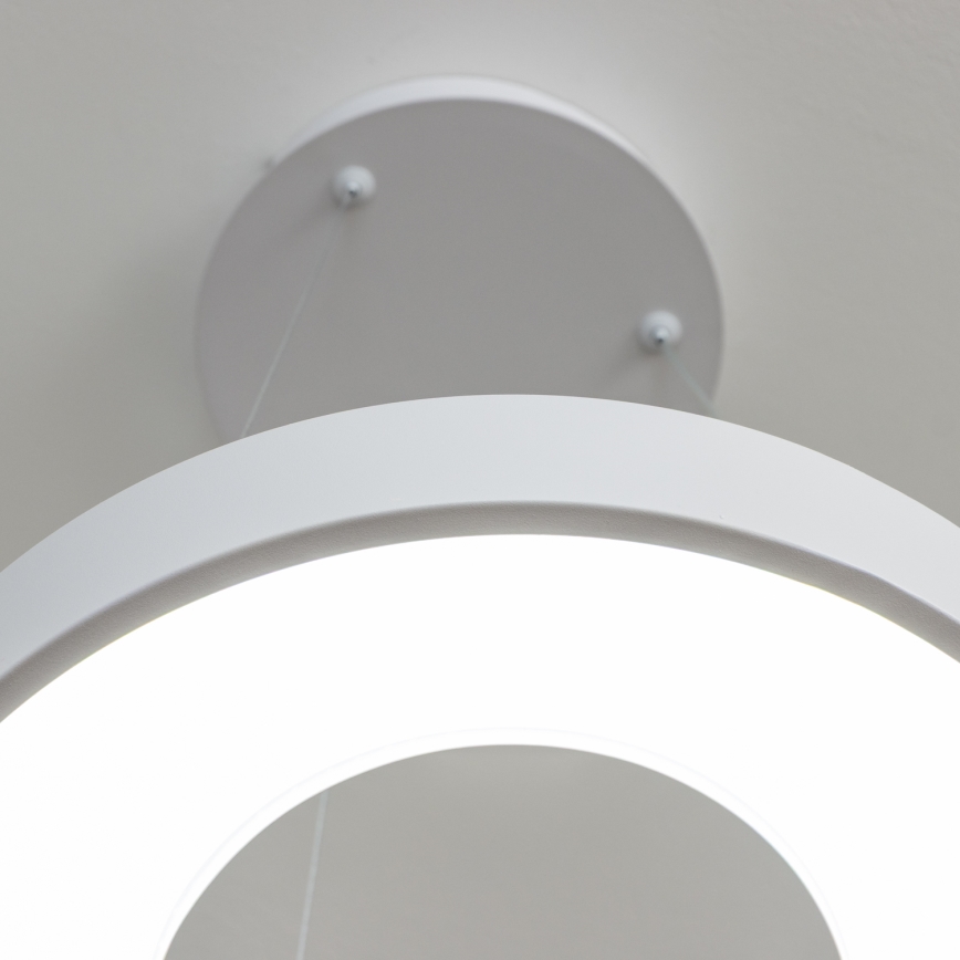 Brilagi - Suspension LED dimmable sur câble FALCON II LED/67W/230V 3000-6500K Ø 40 cm blanc + télécommande