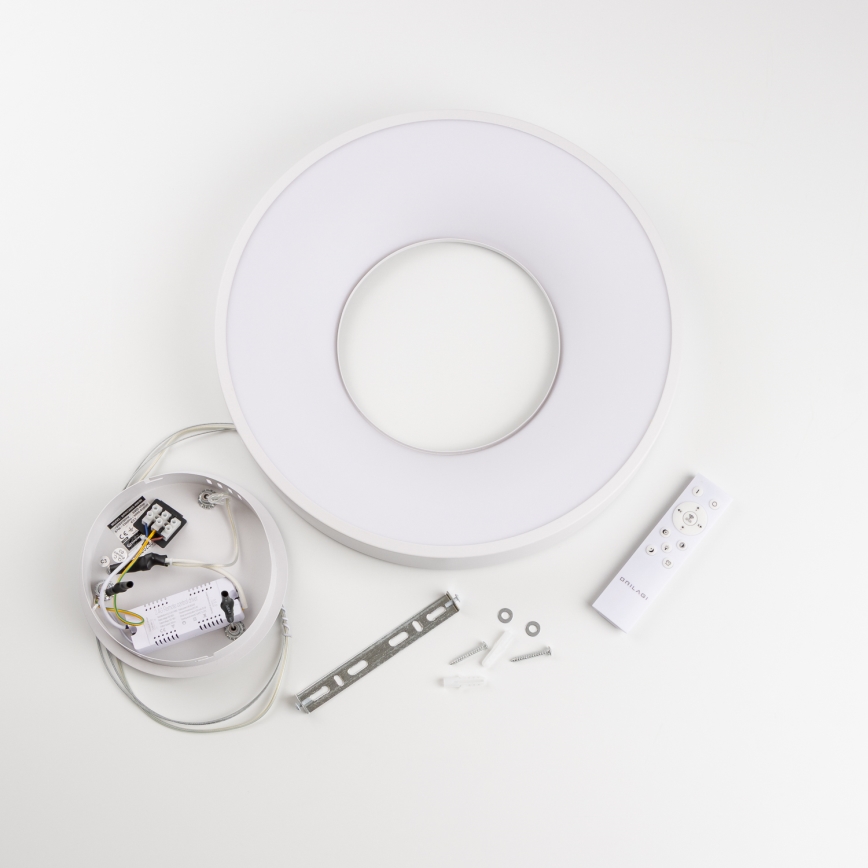 Brilagi - Suspension LED dimmable sur câble FALCON II LED/67W/230V 3000-6500K Ø 40 cm blanc + télécommande
