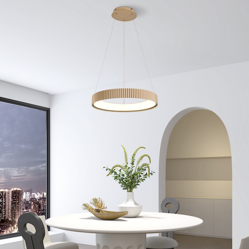 Brilagi - Suspension LED dimmable sur câble FALCON MODERN LED/30W/230V 3000-6500K 40 cm beige + télécommande