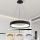 Brilagi - Suspension LED dimmable sur câble FALCON MODERN LED/54W/230V 3000-6500K Ø 60 cm noire + télécommande
