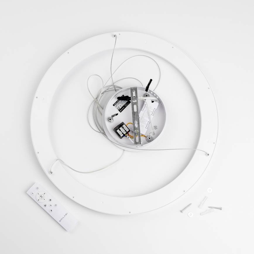 Brilagi - suspension LED dimmable sur câble FALCON SLIM LED/42W/230V 3000-6500K Ø 50 cm blanc + télécommande
