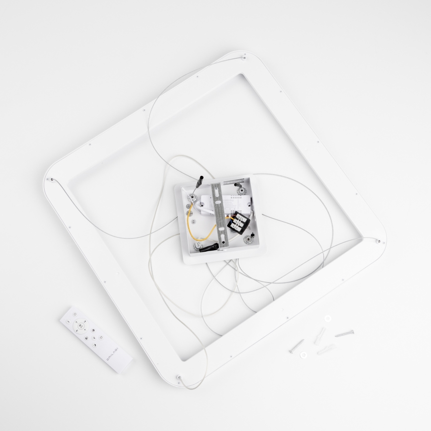 Brilagi - Suspension LED dimmable sur câble FALCON SLIM LED/50W/230V 3000-6500K 50x50 cm blanche + télécommande