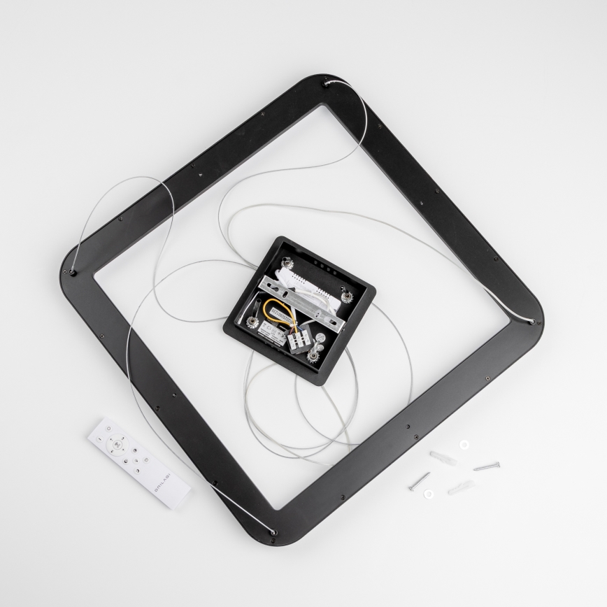 Brilagi - Suspension LED dimmable sur câble FALCON SLIM LED/50W/230V 3000-6500K 50x50 cm noire + télécommande