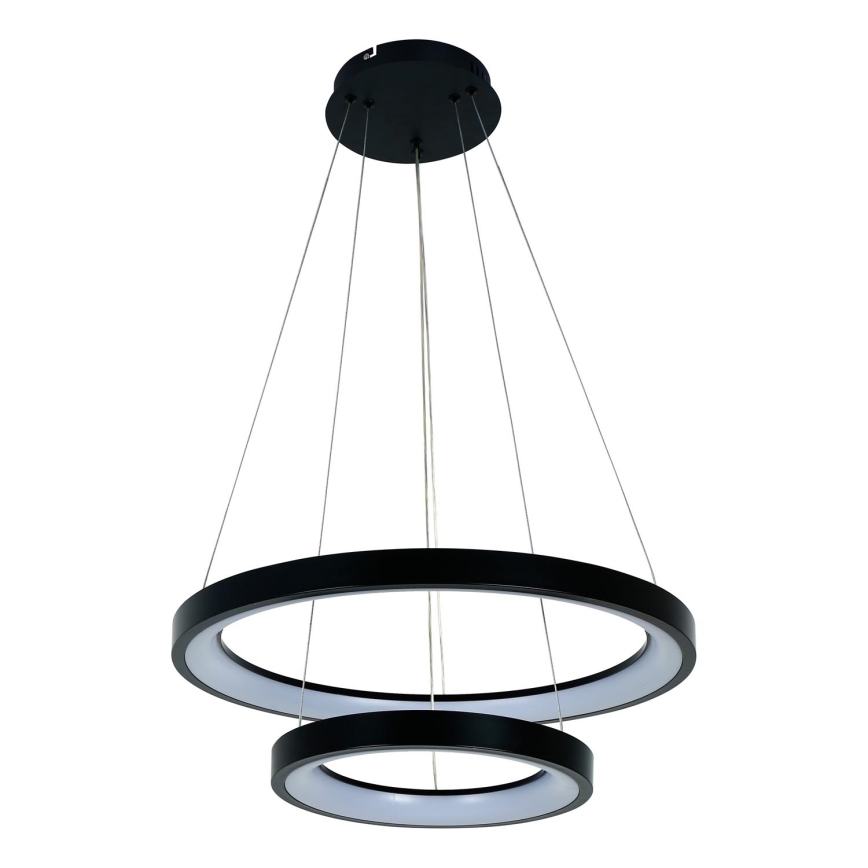 Brilagi - Suspension LED dimmable sur câble FALCON SLIM LED/68 W/230 V 3000–6500 K Ø 50 cm noire + télécommande