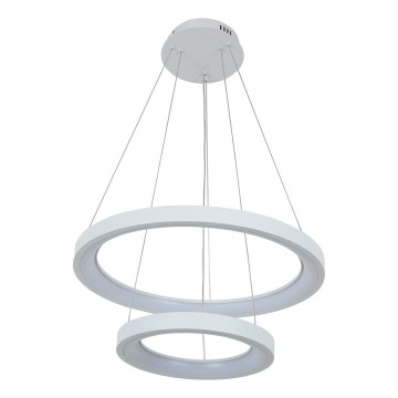 Brilagi - Suspension LED dimmable sur câble FALCON SLIM LED/68W/230V 3000-6500K Ø 50 cm blanc + télécommande incluse